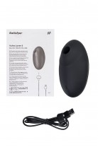 Вакуум-волновой стимулятор клитора с вибрацией Satisfyer Vulva Lover 3, силикон, чёрный, 11 см
