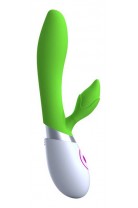 Вибратор Rabbit зелено-белый Вибратор Rabbit зелено-белый