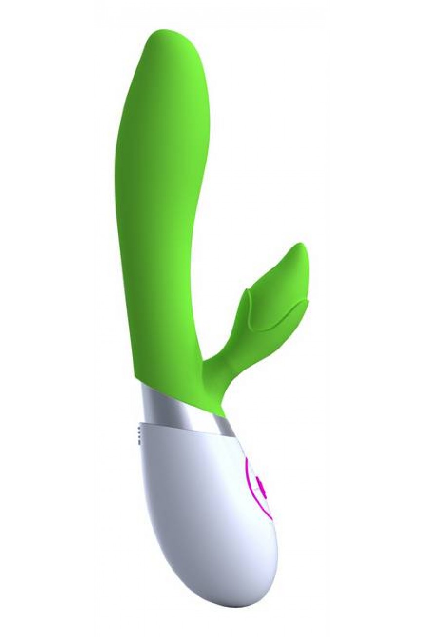 Вибратор Rabbit зелено-белый Вибратор Rabbit зелено-белый