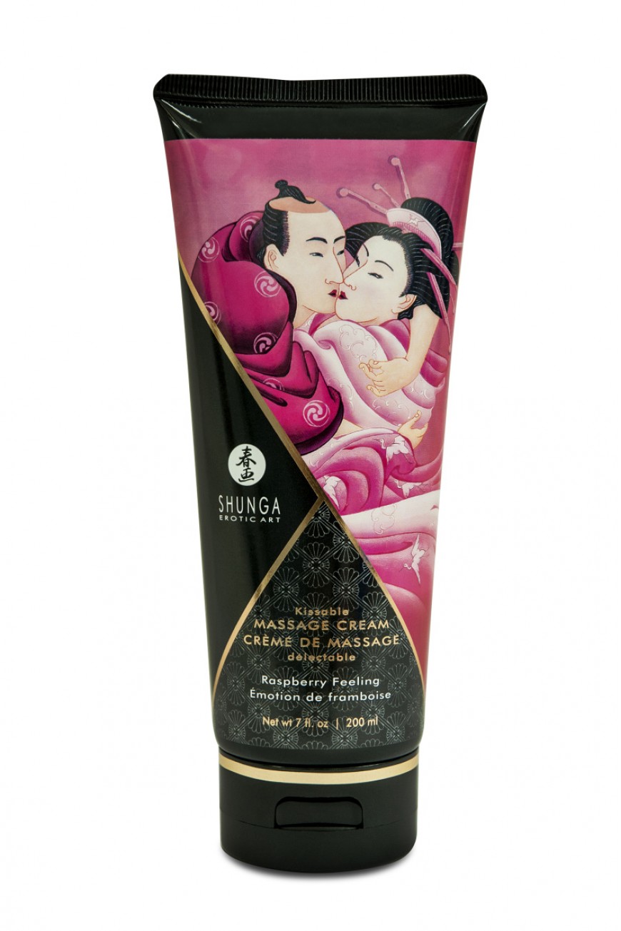 Массажный крем Shunga «Малиновое чувство», съедобный, со вкусом малины, 200 мл Массажный крем Shunga «Малиновое чувство», съедобный, со вкусом малины, 200 мл