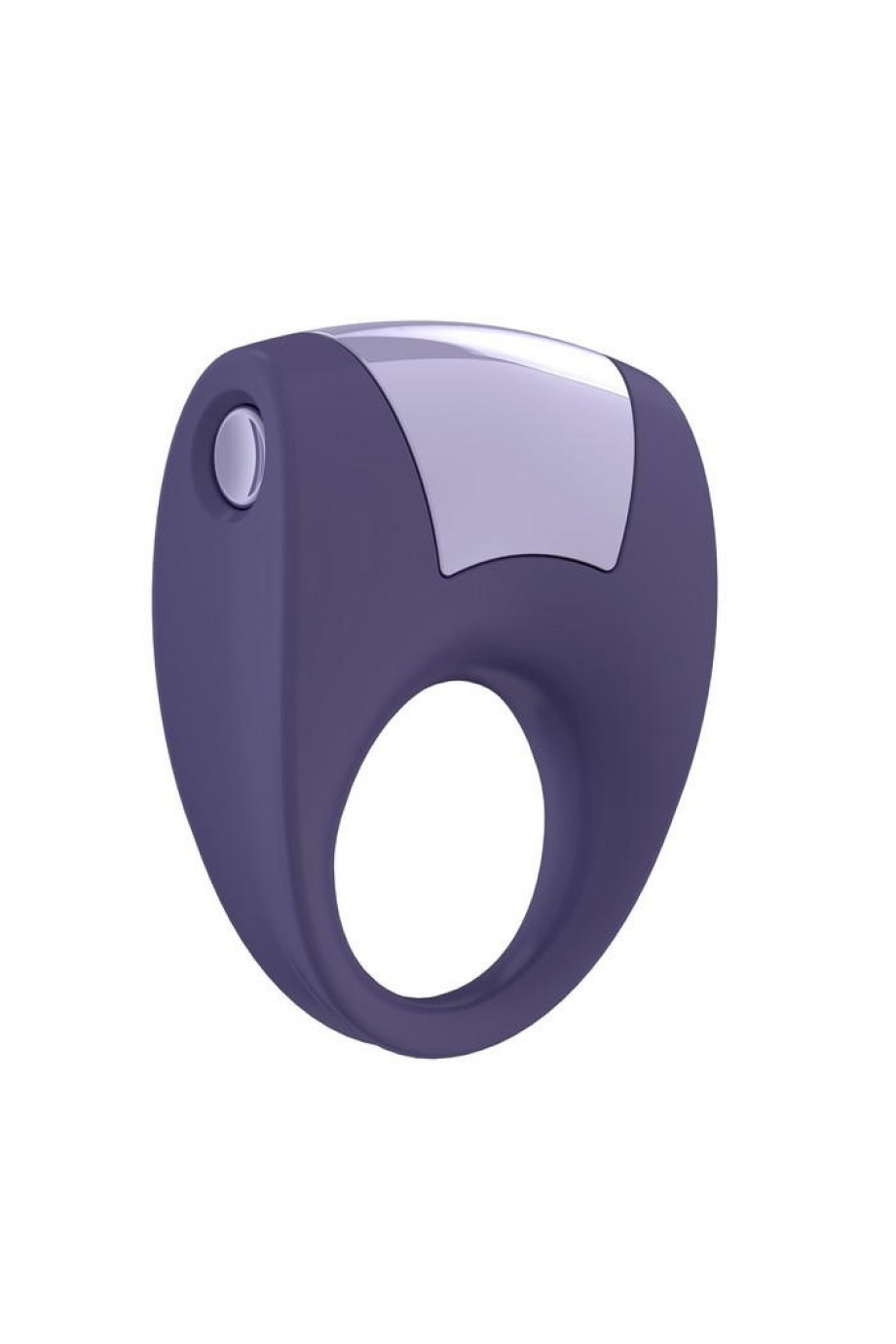 Эрекционное кольцо OVO с удобной кнопкой включения и сильной вибрацией, силиконовое, ежевичное