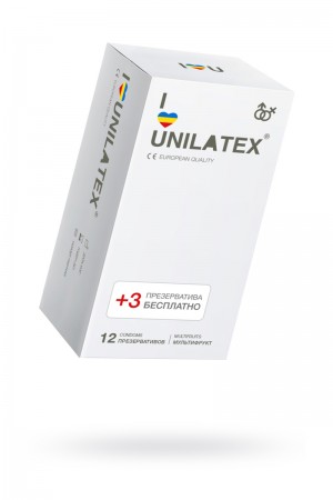Презервативы Unilatex Multifrutis, 12 шт+3, ароматизированные