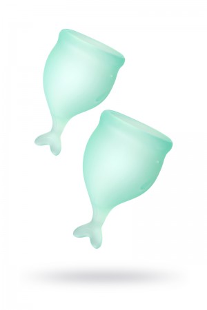 Менструальная чаша Satisfyer Feel Secure, зеленый