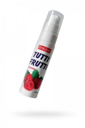 Съедобная гель-смазка TUTTI-FRUTTI для орального секса со вкусом малины, 30 г
