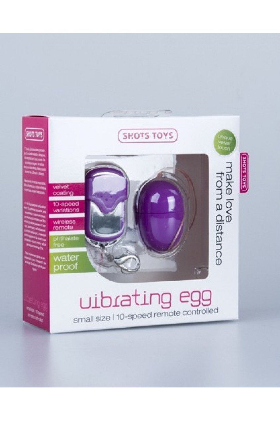 Виброяйцо 10 Speed Remote Vibrating Egg Small фиолетовое