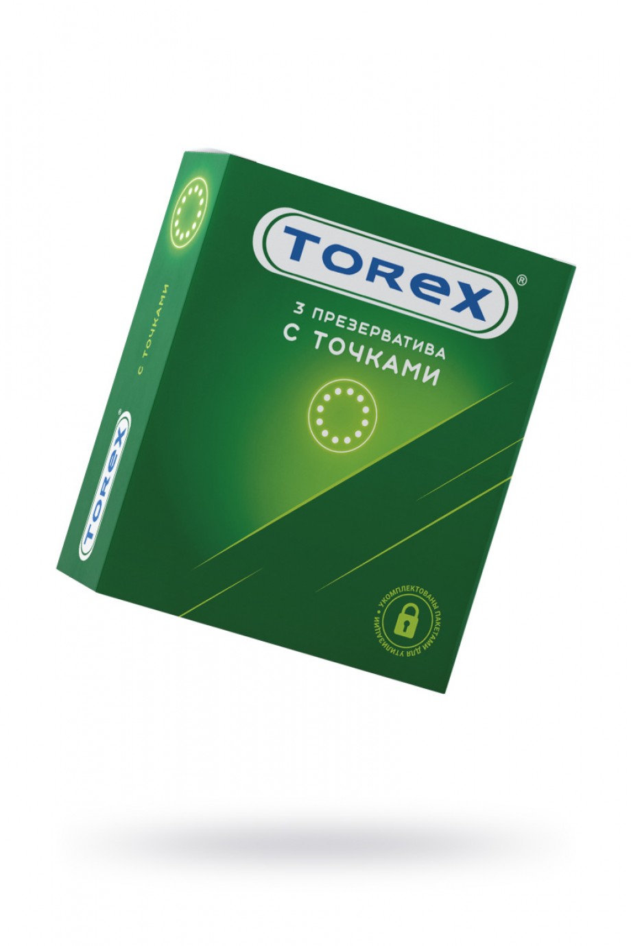 Презервативы TOREX точечные, латекс, 3 шт