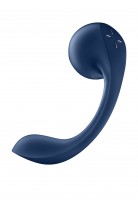 Вибратор для точки G с вакуумно-волновой стимуляцией Satisfyer Pro+ Wave 4 APP, силикон, синий