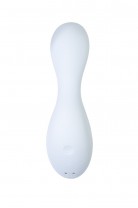 Вакуумный стимулятор клитора с вибрацией Satisfyer Curvy Trinity 5+ Connect App, голубой, 16,5 см
