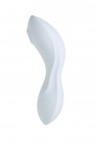 Вакуумный стимулятор клитора с вибрацией Satisfyer Curvy Trinity 5+ Connect App, голубой, 16,5 см