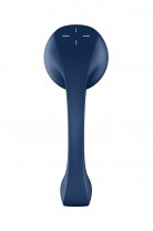 Вибратор для точки G с вакуумно-волновой стимуляцией Satisfyer Pro+ Wave 4 APP, силикон, синий