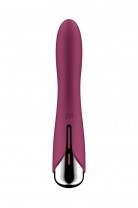 Вибратор для точки G с ротацией Satisfyer Spinning Vibe 1, силикон, бордовый, 17,8 см