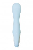 Вибратор для точки G с расширением Satisfyer Air Pump Vibrator 5 Connect App, силикон, голубой, 20см