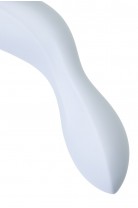 Вакуумный стимулятор клитора с вибрацией Satisfyer Curvy Trinity 5+ Connect App, голубой, 16,5 см