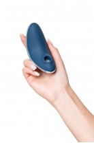 Вакуум-волновой стимулятор клитора с вибрацией Satisfyer Vulva Lover 1, силикон, синий, 11,9 см