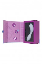 Вакуумный стимулятор клитора с вибрацией Satisfyer Curvy Trinity 5+ Connect App, голубой, 16,5 см