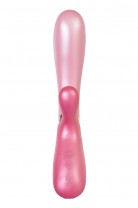 Вибратор Satisfyer Hot Lover Connect App с клиторальным стимулятором, розовый, 20,4 см