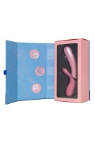 Вибратор Satisfyer Hot Lover Connect App с клиторальным стимулятором, розовый, 20,4 см