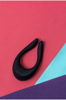 Многофункциональный стимулятор для пар Satisfyer Endless Joy, силикон, чёрный, 13,5 см.