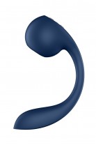 Вибратор для точки G с вакуумно-волновой стимуляцией Satisfyer Pro+ Wave 4 APP, силикон, синий