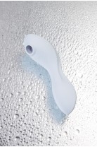 Вакуумный стимулятор клитора с вибрацией Satisfyer Curvy Trinity 5+ Connect App, голубой, 16,5 см