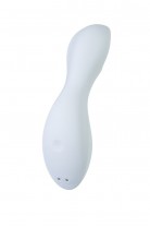 Вакуумный стимулятор клитора с вибрацией Satisfyer Curvy Trinity 5+ Connect App, голубой, 16,5 см