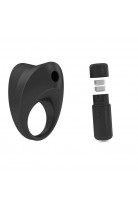 Эрекционное кольцо OVO современной формы с ультрасильной вибрацией, влагостойкое, силиконовое, черное Эрекционное кольцо OVO современной формы с ультрасильной вибрацией, влагостойкое, силиконовое, черное
