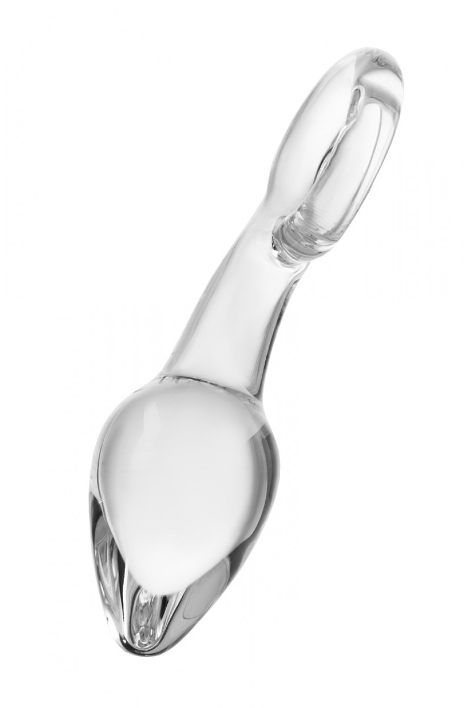 Анальная пробка Sexus Glass, стекло, прозрачная, Ø 4 см