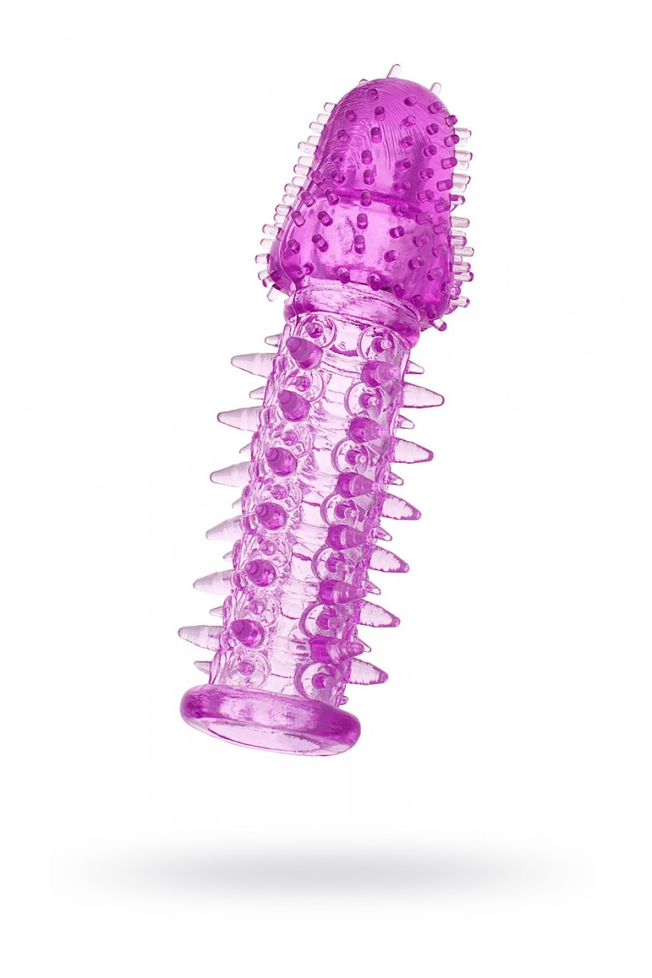 Насадка на пенис с ворсинками TOYFA, фиолетовая, 13,5 см