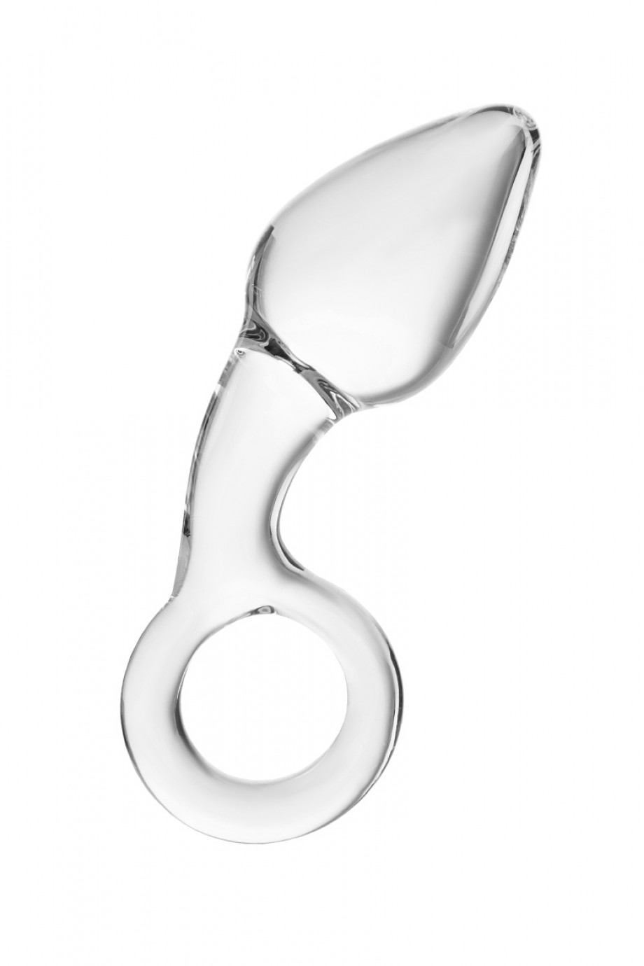 Анальная пробка Sexus Glass, стекло, прозрачная, Ø 4 см