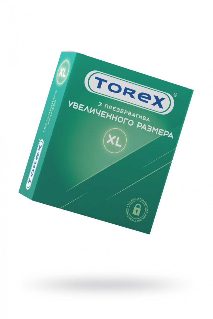 Презервативы TOREX увеличенного размера, латекс, 3 шт Презервативы TOREX увеличенного размера, латекс, 3 шт
