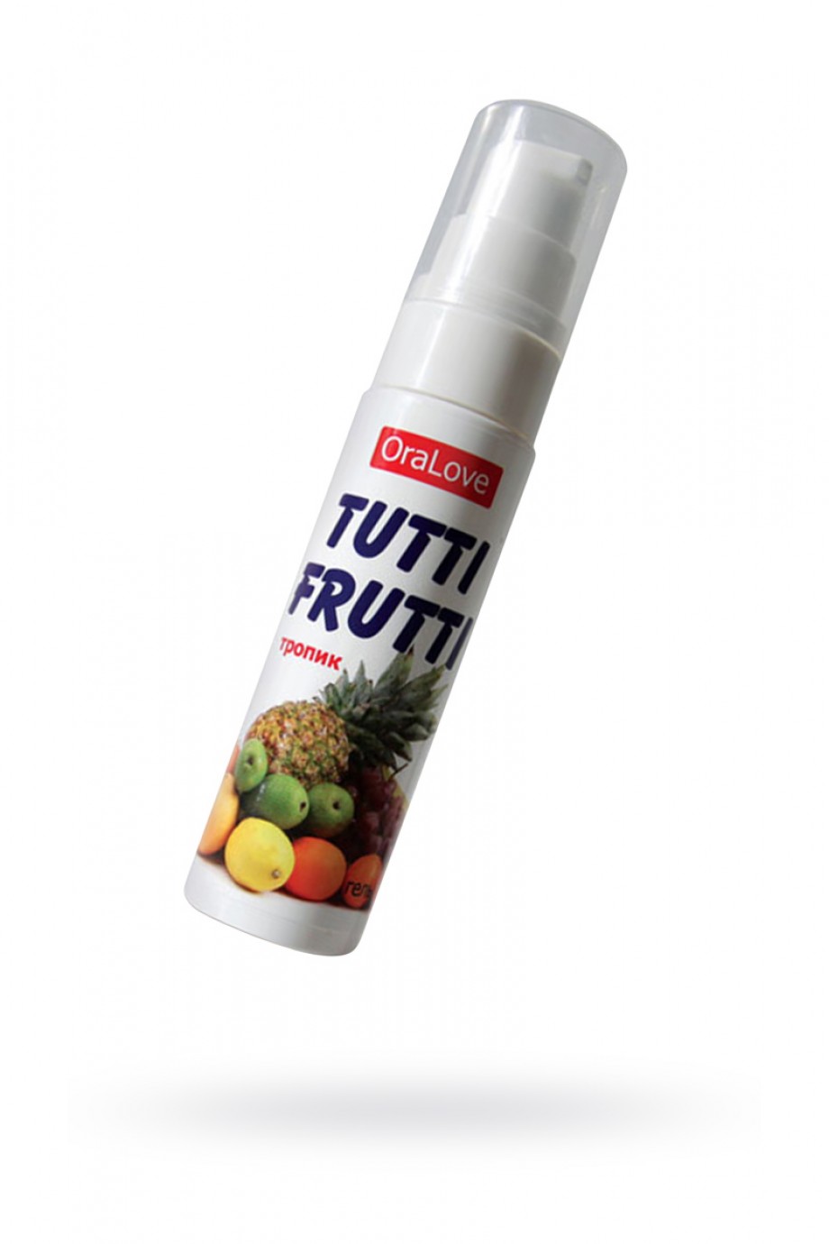 Съедобная гель-смазка TUTTI-FRUTTI для орального секса со вкусом экзотических фруктов, 30 г