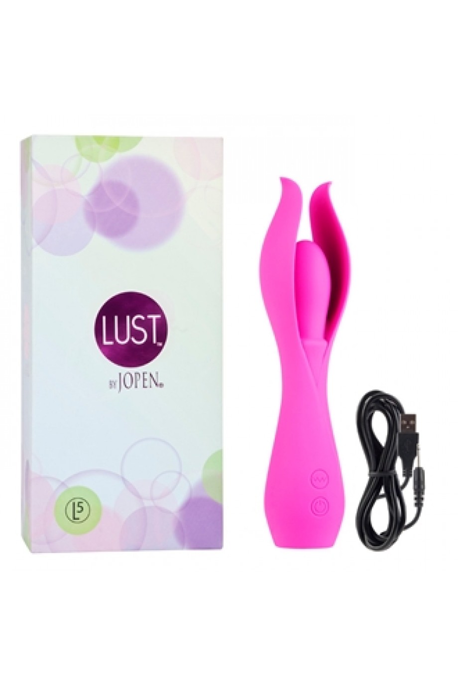 Вибромассажер Lust L5, силикон, 10 режимов вибрации, розовый