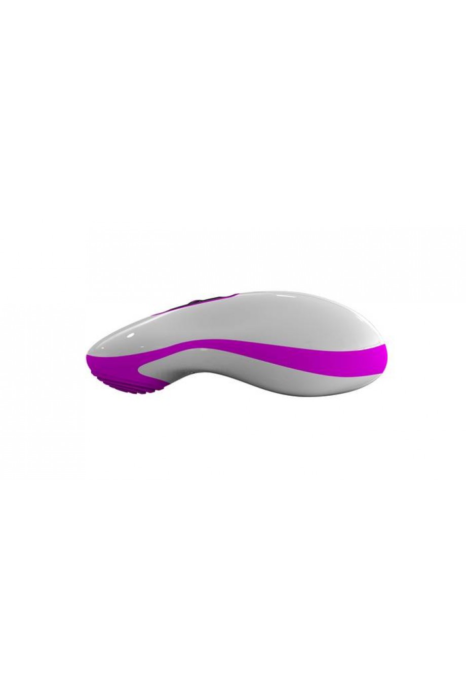 Вибростимулятор Mouse бело-фиолетовый 10 см