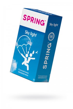 Презервативы Spring Sky Light, ультратонкие, 9 шт