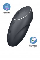 Вибромассажер Satisfyer Tap & Climax 1, силикон, серый, 11 см Вибромассажер Satisfyer Tap & Climax 1, силикон, серый, 11 см