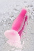 Анальная пробка Штучки-дрючки Cain Glow, светящаяся в темноте, силикон