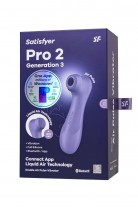 Вакуумный стимулятор клитора Satisfyer Pro 2 Generation 3, Connect App, фиолетовый, 16,4 см