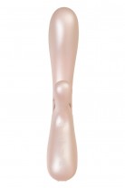 Вибратор Satisfyer Hot Lover Connect App с клиторальным стимулятором, золотистый, 20,4 см