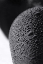 Анальная пробка Sexus Glass, стекло, чёрная, Ø 4 см