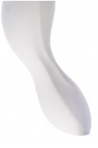 Вакуумный стимулятор клитора с вибрацией Satisfyer Curvy Trinity 5 Connect App, белый, 16,5 см