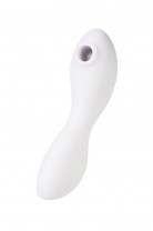 Вакуумный стимулятор клитора с вибрацией Satisfyer Curvy Trinity 5 Connect App, белый, 16,5 см