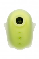 Вакуумный стимулятор клитора с вибрацией Satisfyer Glowing Ghost, светящийся в темноте, желтый,8,4см