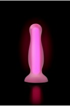 Анальная пробка Штучки-дрючки Cain Glow, светящаяся в темноте, силикон