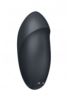 Вибромассажер Satisfyer Tap & Climax 1, силикон, серый, 11 см