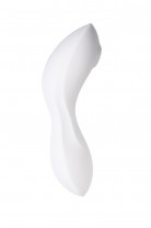 Вакуумный стимулятор клитора с вибрацией Satisfyer Curvy Trinity 5 Connect App, белый, 16,5 см