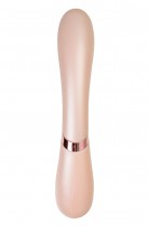 Вибратор Satisfyer Hot Lover Connect App с клиторальным стимулятором, золотистый, 20,4 см