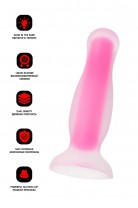 Анальная пробка Штучки-дрючки Cain Glow, светящаяся в темноте, силикон