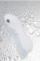 Вакуумный стимулятор клитора с вибрацией Satisfyer Curvy Trinity 5 Connect App, белый, 16,5 см