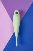 Точечный вибратор с вакуумной стимуляцией Satisfyer Twirling Pro Connect App, силикон, мятный, 20 см