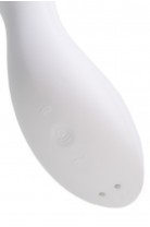 Вакуумный стимулятор клитора с вибрацией Satisfyer Curvy Trinity 5 Connect App, белый, 16,5 см